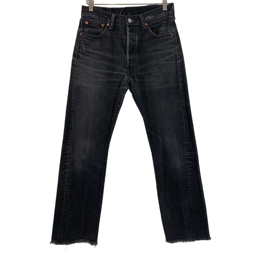 Levi's 501 Distressed High Rise Straight Leg Jeans Size 30